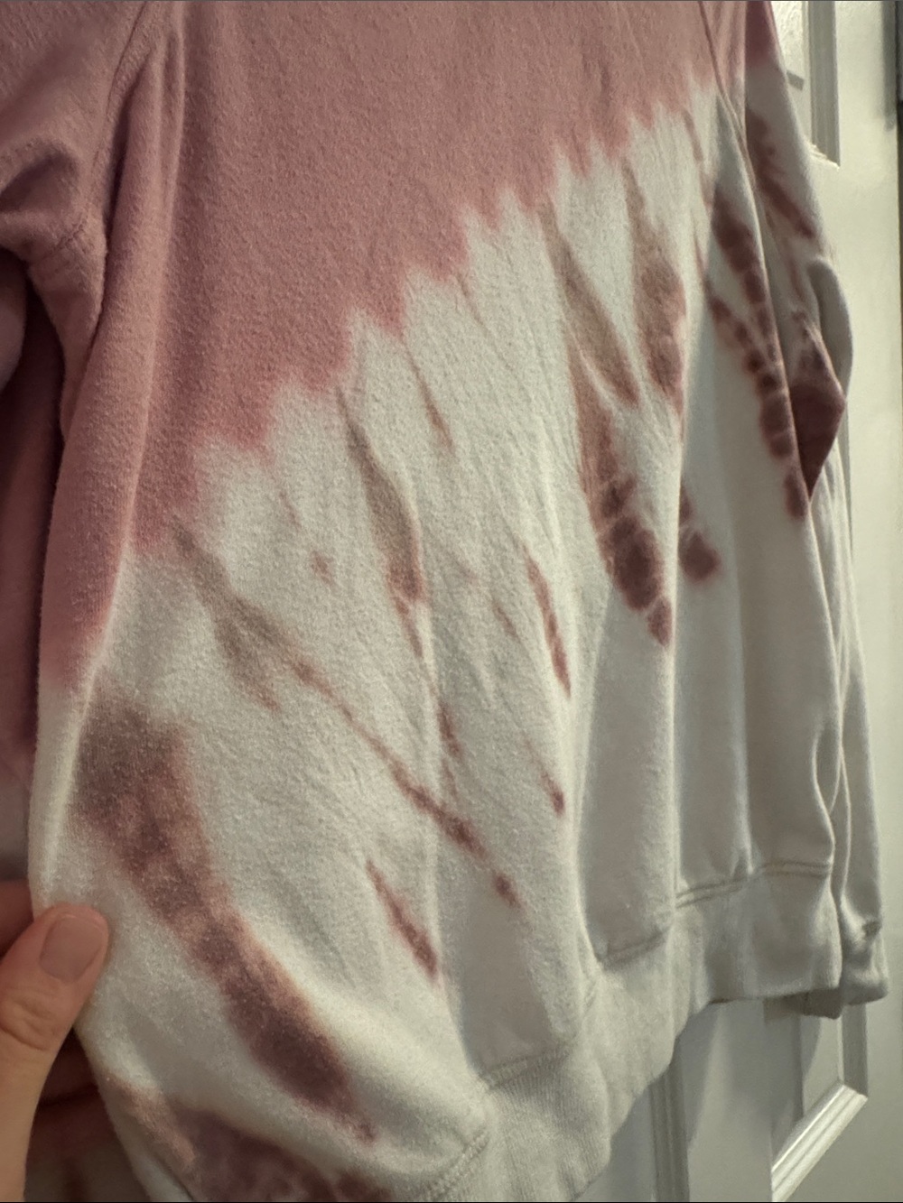 Spiritual Gangster Pink and White Tie-Dye Crewneck Sweatshirt - Picture 5 of 7